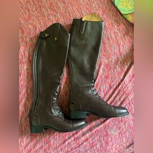 Ariat Dark Brown Equestrian Heeled Boots